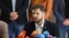 Irfan Čengić, načelnik opštine Stari Grad u Sarajevu na konferenciji za novinare, 1. april 2024. 