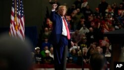 Donald Trump na predsjedničkoj kampanji u Newtonu u saveznoj državi Iowa, SAD, 7. januara 2024.