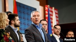 Milo Đukanović na presu poslije predsjedničkih izbora.