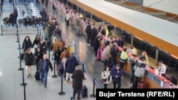 Fotografija sa aerodroma u Prištini 1. januara 2024.