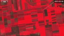 Кінцева точка, куди доходить вода з Каховського каналу 2024 року. Місцина на кордоні Запорізької та Херсонської областей