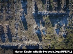 Всё, что осталось от городка Часов Яр в Украине