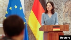 Šefica diplomatije Njemačke Annalena Bearbock u Podgorici, Crna Gora, 4. marta 2024.