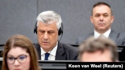 Hašim Tači na suđenju u Hagu, Holandija, 3. aprila 2023.