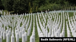 Memorijalni centra u Potočarima u kome su ukopane žrtve genocida u Srebrenici, 14. septembra 2023