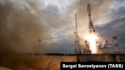 Пуск аппарата "Луна-25", окончившийся неудачей в 2023 году