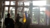 Прапор України, який бійці ЗСУ встановили на одній з будівель у звільненому від армії РФ селі Благодатне на Донеччині. Скріншот з відео, яке було оприлюднене 11 червня 2023 року