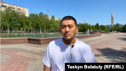 Өскемен тұрғыны Ренат Жұбақов. Өскемен, Шығыс Қазақстан облысы. 26 мамыр, 2023 жыл.