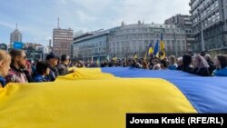 Antiratni marš u Beogradu, 24. februar 2023.