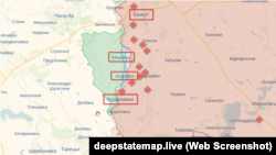 Мапа DeepState на 10 жовтня 2023 року