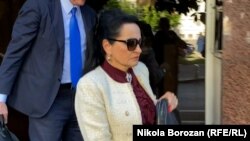 Bivša predsjednica Vrhovnog suda Crne Gore Vesna Medenica dolazi na suđenje u Viši sud. Podgorica 5. maj 2023.