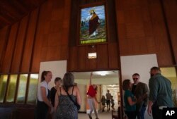Prizor iz Prve baptističke crkvi u Mt. Vernonu, Illinois, 10. septembra 2023.