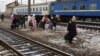 Ukrajinci, mahom žene i djeca, napuštaju Lviv, 5. mart 2022.