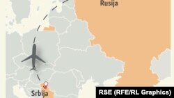 Lažne dojave o bombi na letovima iz Beograda ka Rusiji