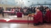 Поминальная церемония в спорткомплексе "Лукодром" в Улан-Удэ