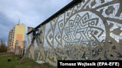 Mandala ukrajinskog umjetnika na jevrejskom groblju u Poljskoj
