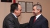 Armenia -- Karabakh parliament speaker Ashot Ghulian (R) meets Joao Soares, president of OSCE Parliamentary Assembly, in Yerevan, 12Mar2010