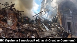 Запоріжжя після чергового ракетного удару Росії. Фото ілюстративне 