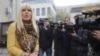 Elena Udrea în timpul unei audieri la Direcția Națională Anticorupție în București, 21 octombrie 2016.