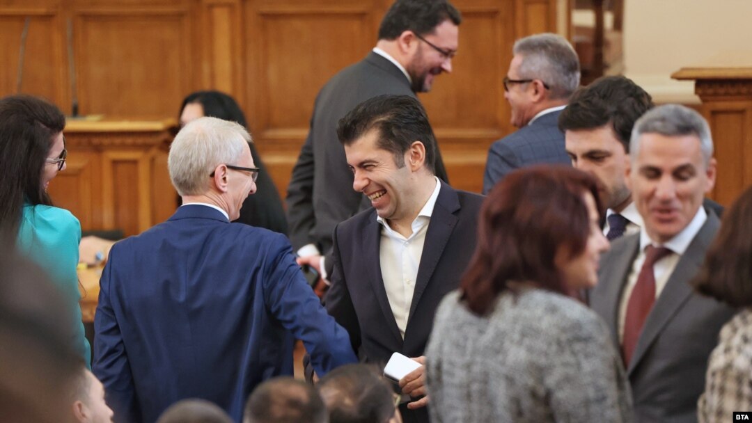 Съпредседатет на ПП Кирил Петков и номинираният за премиер Николай Денков.
