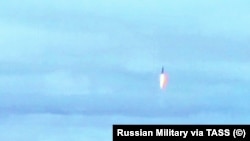 Пуск ракеты «Синева» с атомной подводной лодки «Тула»