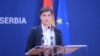 Premijerka Srbije Ana Brnabić na konferenciji za novinare, jun 2022. 