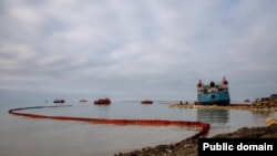 Танкер «Волгонефть-239», що зазнав аварії в Чорному морі, фото з телеграм-каналу Оперштабу Краснодарського краю РФ