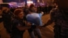 Armenia - Riot police arrest an opposition supporter in Yerevan, June 3, 2022.