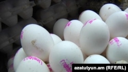 Armenia -- Eggs on sale in a supermarket amid unexpected shortage ahead of New Year festivities, Yerevan, 28Dec2010