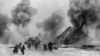USSR -- Red Army fighters supported by a tank. 