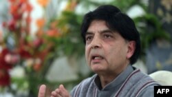 د پاکستان داخله چارو وفاقي وزير چودري نثار علي خان