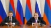 Հայ - ռուսական միջկառավարական հանձնաժողովի համանախագահներ Հովիկ Աբրահամյանի և Մաքսիմ Սոկոլովի համատեղ ասուլիսը Երևանում, 26-ը հունիսի, 2015թ․