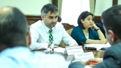 Armenia -- Sarhat Petrosian, head of the Cadaster Committee, at a meeting in Yerevan, October 14, 2019.