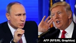 Владимир Путин и Дональд Трамп (комбинированное фото).
