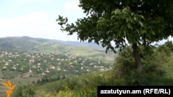 Armenia - A general view of Chinari border village in Tavush province, 08Jun2012.