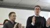 Ministar odbrane Nebojša Stefanović i predsednik Srbije Aleksandar Vučić (mart 2018.) 