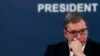 Predsednik Srbije Aleksandar Vučić tokom novogodišnje pres-konferencije u Beogradu (28. decembar 2020.)