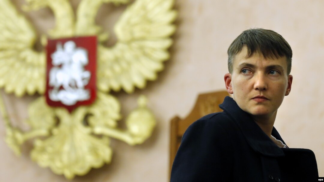 Народний депутат Надія Савченко в російському суді, архівне фото