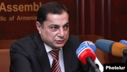 Armenia - Vahram Baghdasarian, the parliamentary leader of the ruling Republican Party, Yerevan, 14Nov2014.