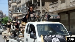 The KIB is said to have played a “significant role” in the fighting in northwestern Syria, battling alongside groups including Al-Nusra Front (above).
