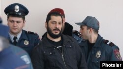 Armenia - Artur Vartanian, the main defendant in the trial of 20 people accused of plotting a coup détat, at a courtroom in Yerevan, 17Mar2017.