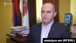 Armenia -- Armen Ashotian, a leader of the ruling Republican Party of Armenia, speaks to RFE/RL in Yerevan.