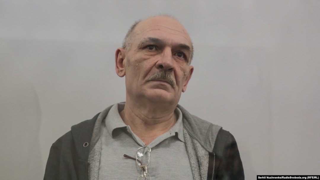 Volodymyr Tsemakh, a "person of interest" to investigators in the downing of Malaysia Airlines Flight MH17, in a Kyiv appeals court on September 5.