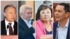 Премьер-министры Кыргызстана: Курманбек Бакиев, Феликс Кулов, Роза Отунбаева, Омурбек Бабанов.