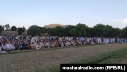 شمالي وزیرستان ایدک کې د وژل شویو دوو ولسي کسانو د جنازې لمونځ. ۲۰۲۰، ۱۸ مې