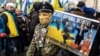 Під час однієї з політичних акції у столиці України. Київ, 8 грудня 2019 року 