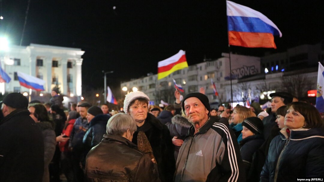 У Сімферополі відзначають річницю анексії Криму «Кримську весну»