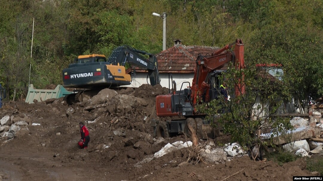 Čišćenje terena i potraga za nestalima u Donjoj Jablanici, 8. oktobar 2024.