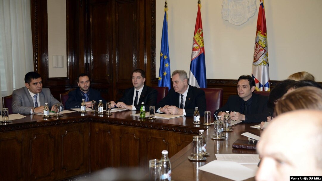 Sastanak predsednika Srbije Tomislava Nikolića i predstavnika Srba sa Kosova, 20. decembar 2012.
