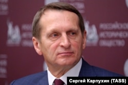 Sergej Nariškin, bliski saradnik predsjednika Vladimira Putina vodi Rusko istorijsko društvo.